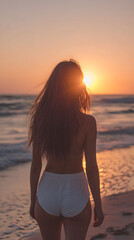 Fototapeta premium Sunset beach vibes