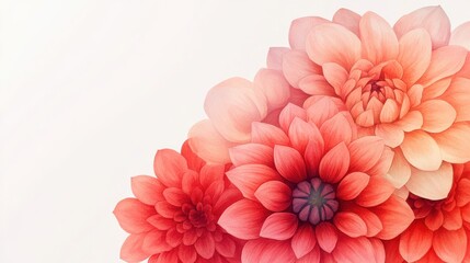 Fototapeta premium Beautiful Close-Up of Dahlia Petals with Water Drops