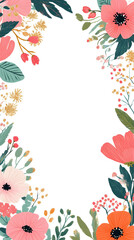 Obraz premium Floral frame design