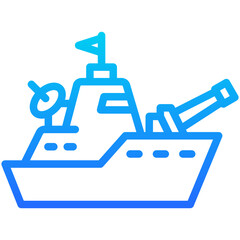 Fototapeta premium Warship Icon