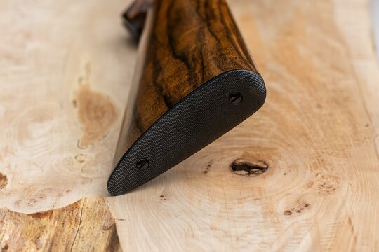 detail close up photo of rifle