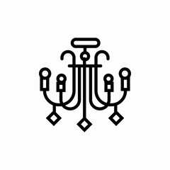 chandelier electronics icon sign vector