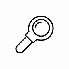 magnifying glass icon sign vector