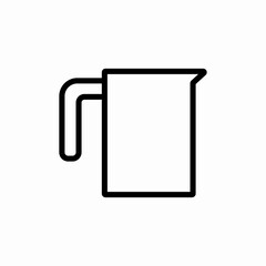 pitcher of water icon sign vector