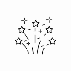 fire works icon sign vector