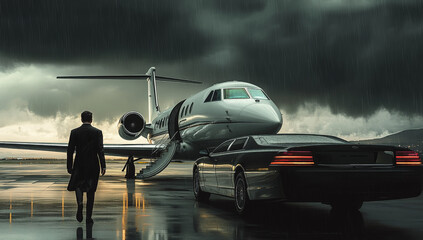 Fototapeta premium Men into wealth and luxury 