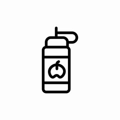 water bottle icon sign vector
