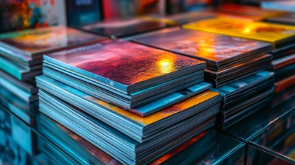 pattern of pile of periodicals