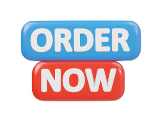 Order now icon 3d render illustration