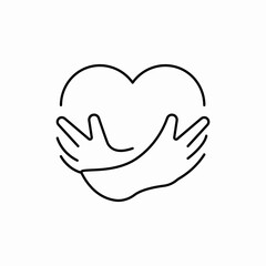 love yourself love icon sign vector