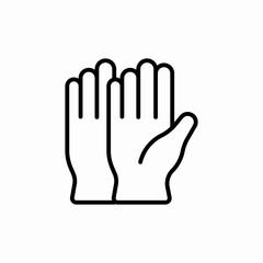 rubber gloves icon sign vector