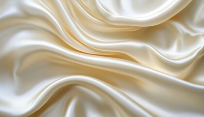 Obraz premium Elegant white soft silk satin fabric draping gracefully on a surface