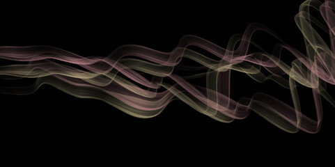 Abstract color smoke for background. Brown Color smoke layers on black illustration background, copy space for text banner. Fire of blue smoke on black background. abstract movement. Smoke isolated.