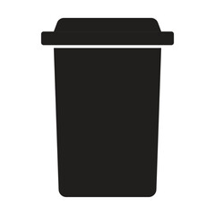 Bin icon vector on white background