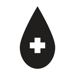 Fototapeta premium blood icon vector on white background
