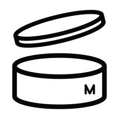 Period after opening symbols icon vector on white background