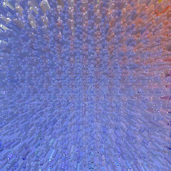 Abstract colorful gradient background for light blue and light orange pixels design texture