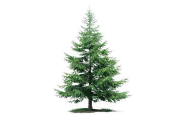 Fototapeta premium Isolated Spruce Tree with Clear White Background for Clean Display