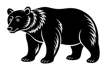 Bear vector silhouette 