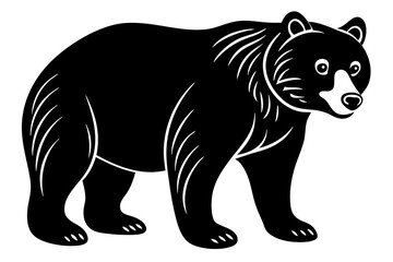 Bear vector silhouette 