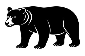 Bear vector silhouette 