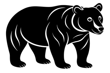 Bear vector silhouette 