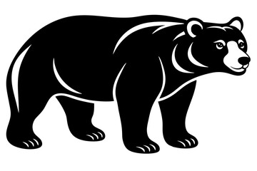 Bear vector silhouette 