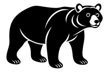 Bear vector silhouette 