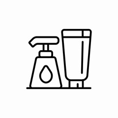 soap bottle icon sign vector
