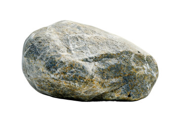 Stone Isolated on Clear White Background for Natural Texture Analysis