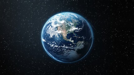 Digital globe with vibrant colors, showcasing detailed continents and oceans, set against a clear background, ideal for educational and informational content.