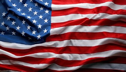 Fototapeta premium american flag wave close up