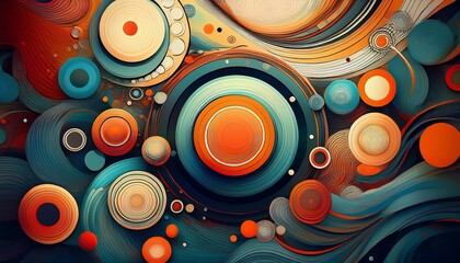 background with circles