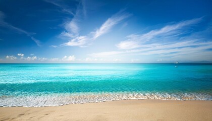 Fototapeta premium beautiful summer beach background with lots of copy space