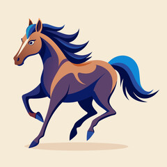 horse illustration isolated
