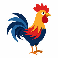 rooster isolated on white background