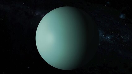 Fototapeta premium realistic Uranus planet view space