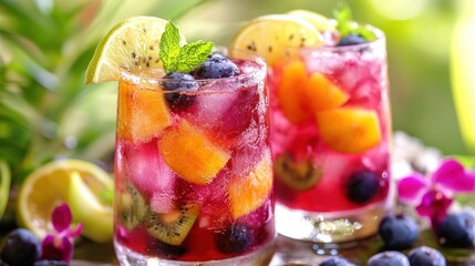 Refreshing Fruit Punch with Summer Vibes