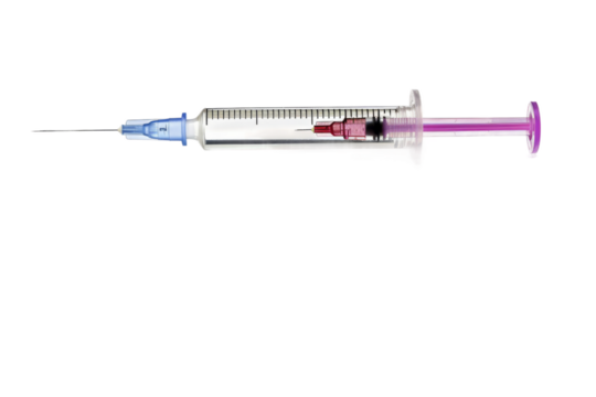 Isolated Syringe Against White Background