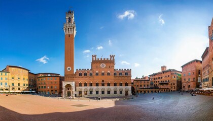 Obraz premium il campo zentrum der stadt siena toskana italien