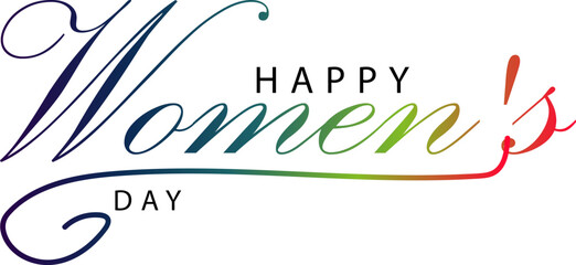 happy women's day, Women's Day card, background, 8 March. Vector, gradient color text