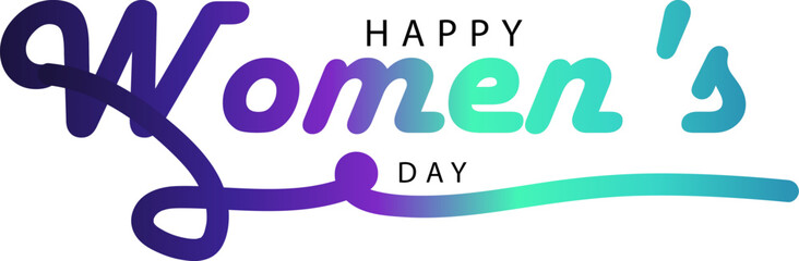 happy women's day, Women's Day card, background, 8 March. Vector, gradient color text