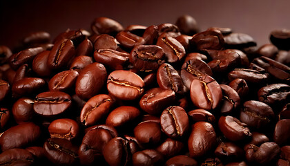 darkly roasted coffee beans rich aroma flavor profile