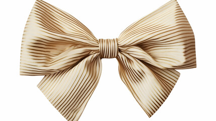 Decorational Bow: Elegant bow for gift wrapping or decor, isolated on white.  