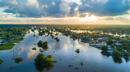 Flooded Community: The Impact of Nature's Fury Disrupting Daily Life  