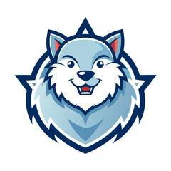 mascots logo of vole  winter active species