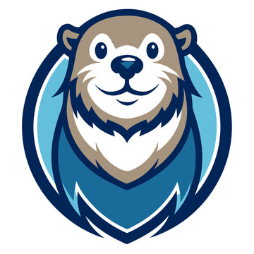 mascots logo of sea otter