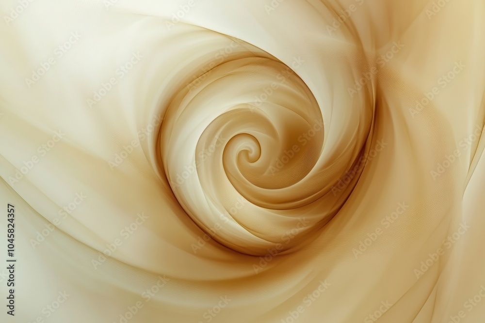 Fototapete soft, swirling shapes evoke the essence of tea in muted tones, creating a calming and inviting atmos
