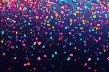 Colorful confetti falling gracefully, creating a festive atmosphere perfect for celebrations and parties.