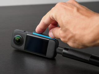 Insert battery for use with the 360 action camera. .